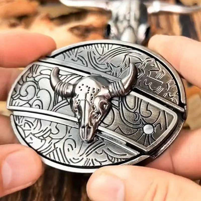 Skanto | Metal Oval Cowboy Belt Buckle