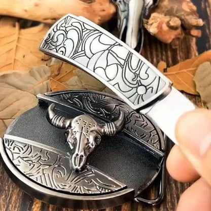 Brehn | Metal Oval Cowboys Belt Buckle