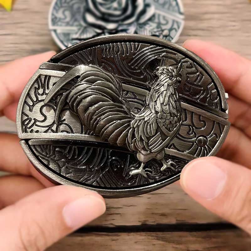Brehn | Metal Oval Cowboys Belt Buckle