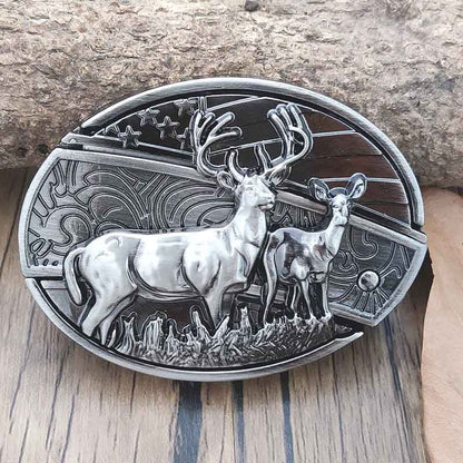 BowLift | Metal Oval Cowboys Belt Buckle