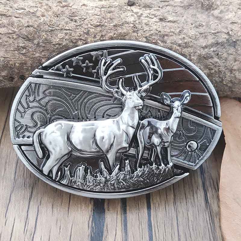 Skanto | Metal Oval Cowboy Belt Buckle