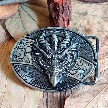 Brehn | Metal Oval Cowboys Belt Buckle