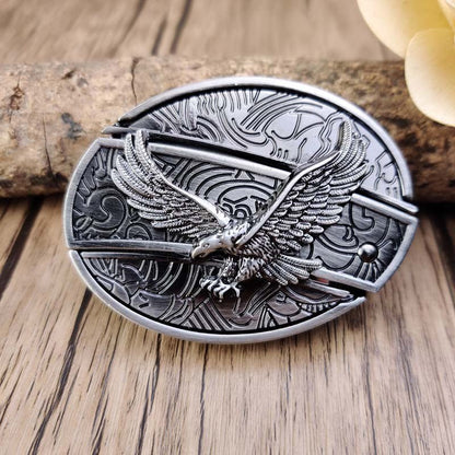 Skanto | Metal Oval Cowboy Belt Buckle