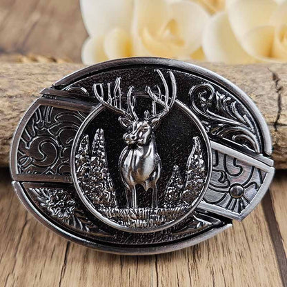 Skanto | Metal Oval Cowboy Belt Buckle