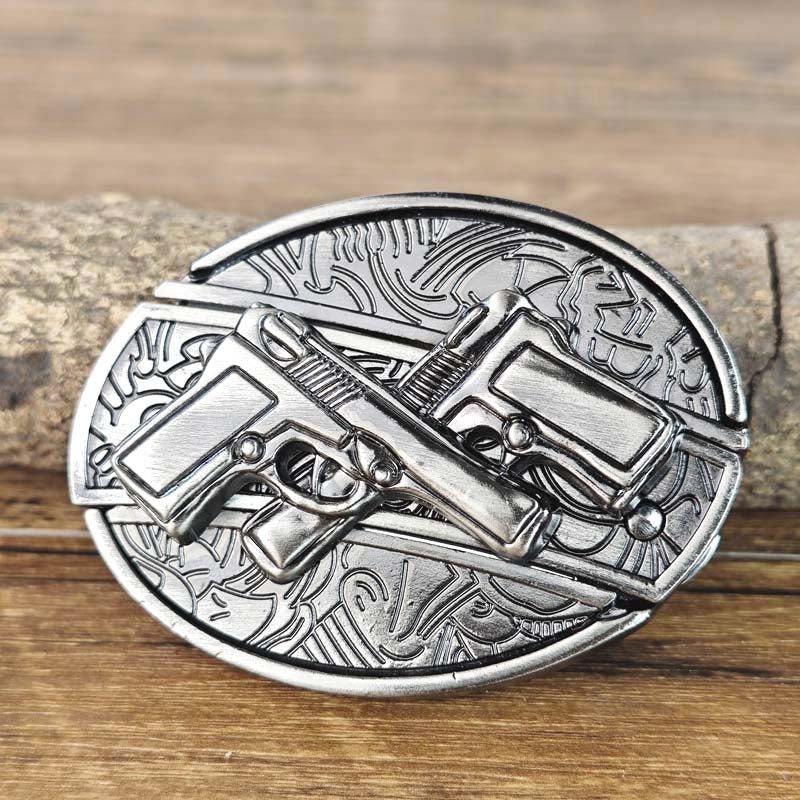 Brehn | Metal Oval Cowboys Belt Buckle