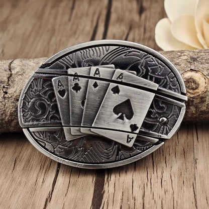 Brehn | Metal Oval Cowboys Belt Buckle