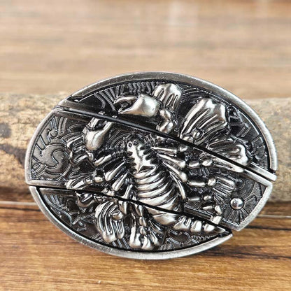 Skanto | Metal Oval Cowboy Belt Buckle