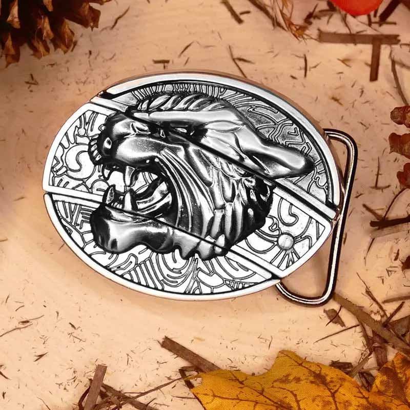 Brehn | Metal Oval Cowboys Belt Buckle