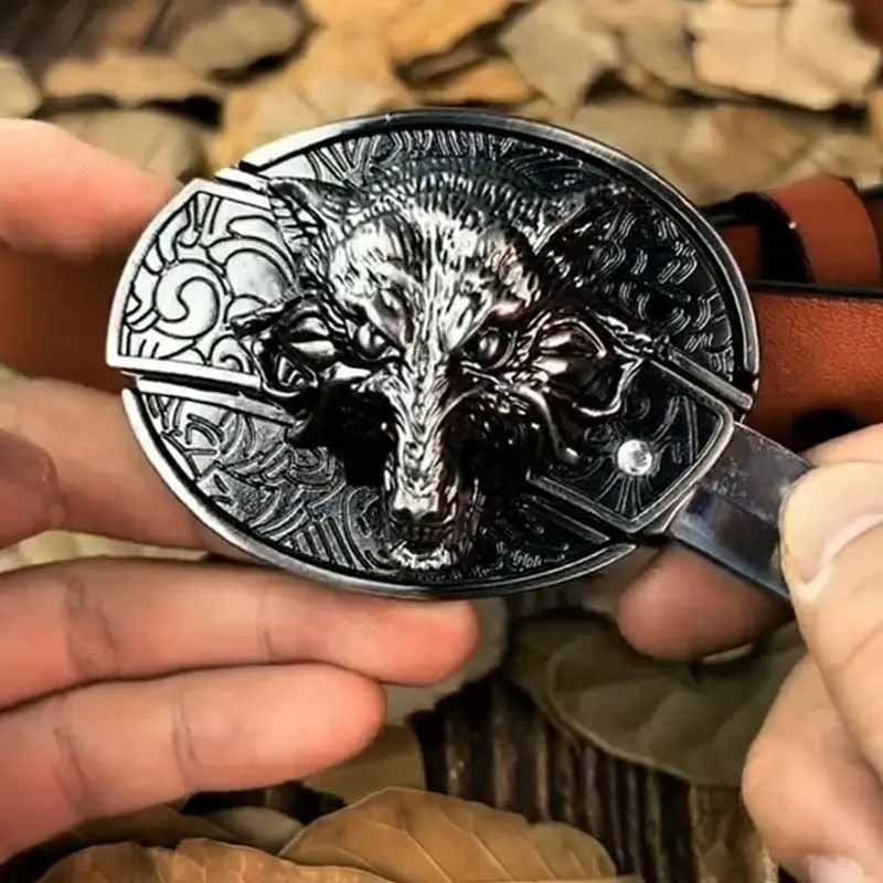 Skanto | Metal Oval Cowboy Belt Buckle