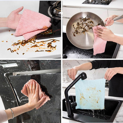 Microfiber Cleaning Cloth Water Absorption Kitchen Towels Hand Towel | Brehn