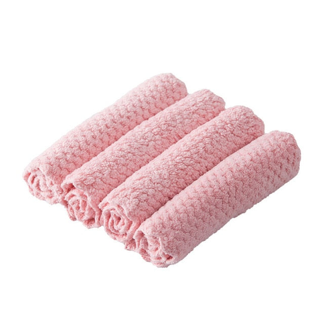 Microfiber Cleaning Cloth Water Absorption Kitchen Towels Hand Towel | Brehn