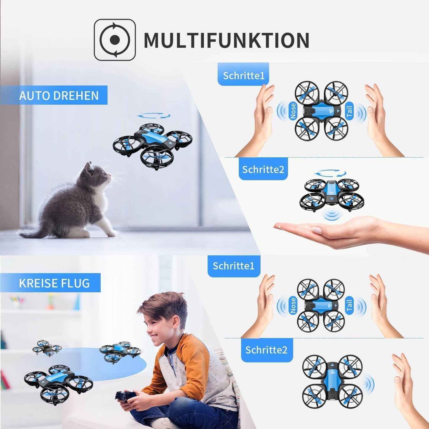 BowLift | Camera for Beginners | Flying RC Quadcopter with Gesture and Mobile Control