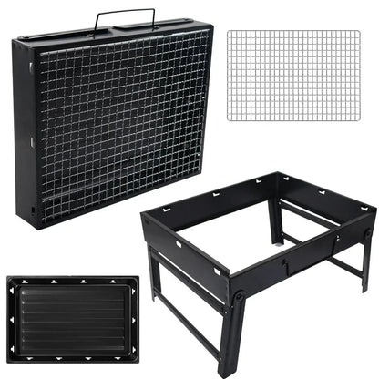 Mini Stainless Steel Grill Tool Kit Portable Outdoor Camping Grill | Skanto
