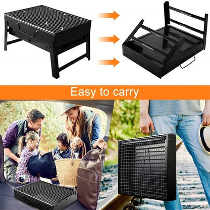 Mini Stainless Steel Grill Tool Kit Portable Outdoor Camping Grill | Skanto