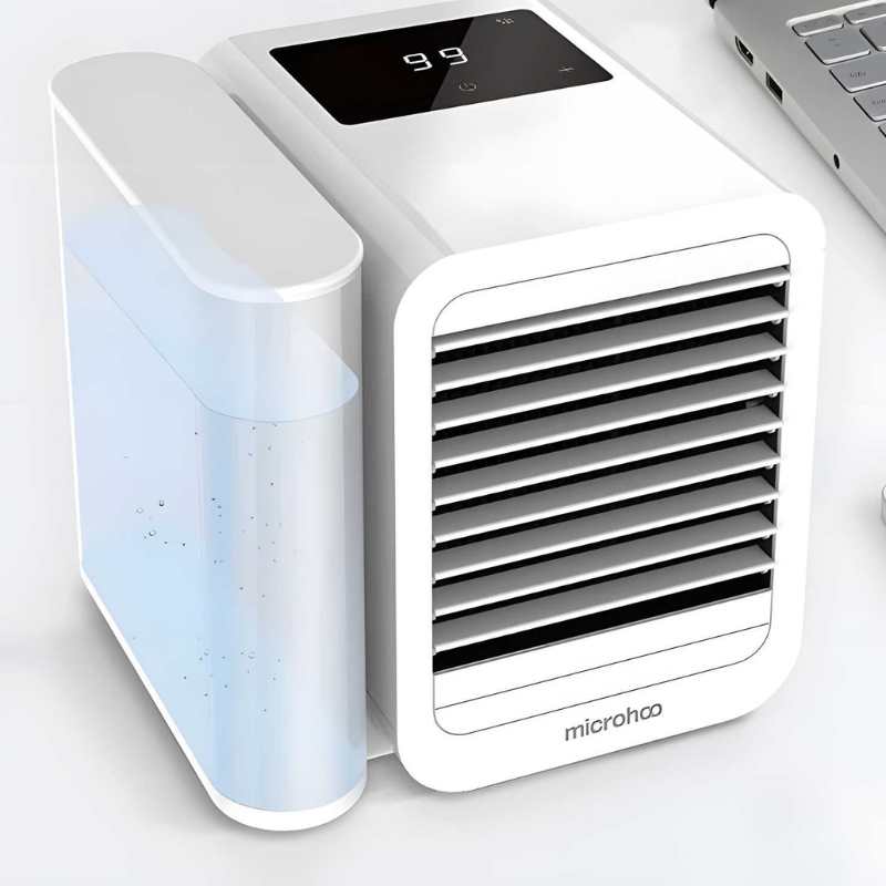 BowLift | MicroCool Mini Air Conditioner Portable Evaporative Swamp Cooler with 1000ml Water Tank