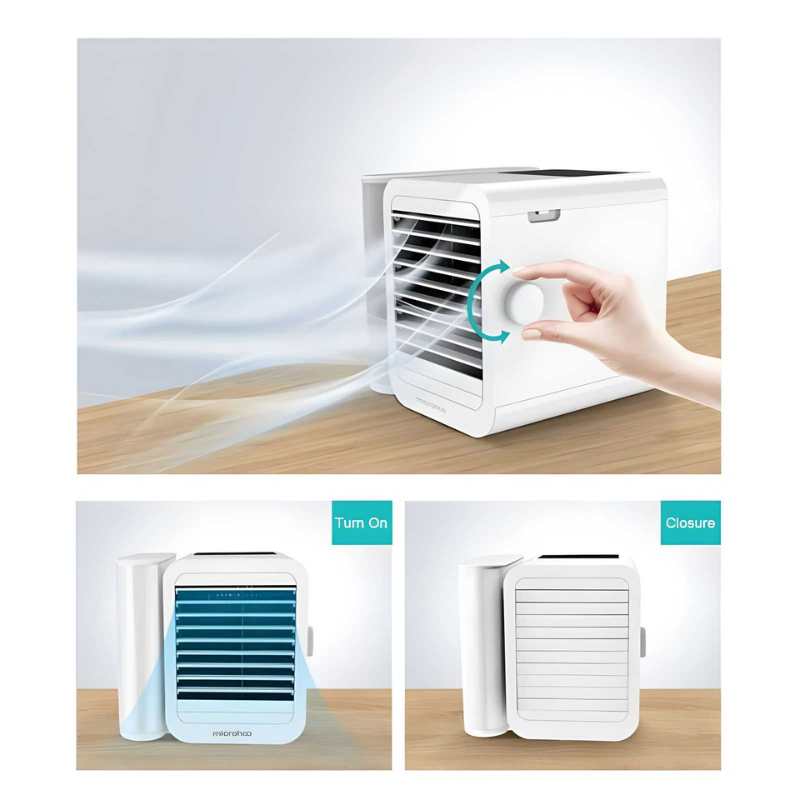 BowLift | MicroCool Mini Air Conditioner Portable Evaporative Swamp Cooler with 1000ml Water Tank