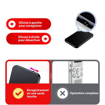 Skanto | UltraThin Mini Audio Recorder – Discreet Portable Recording with Long Battery Life