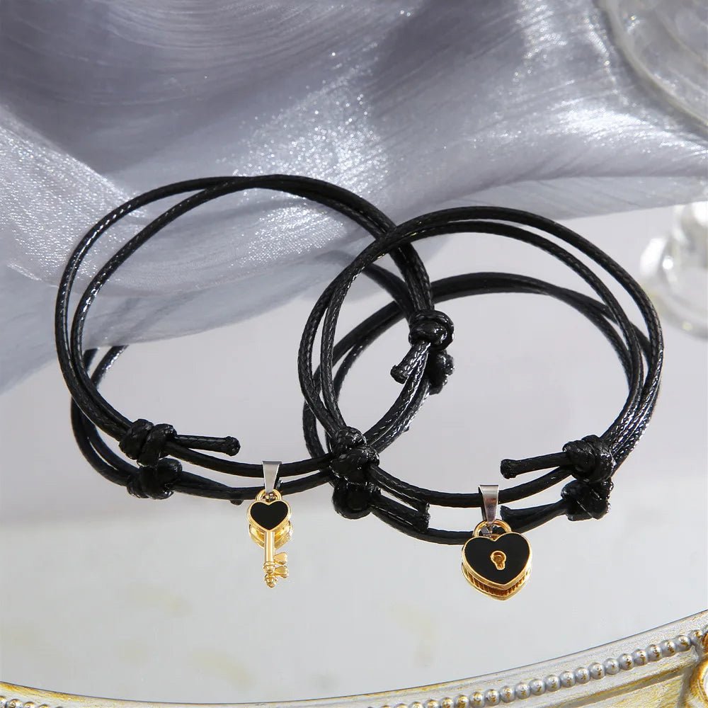 BowLift | Minimal Lock & Key Couples Bracelets