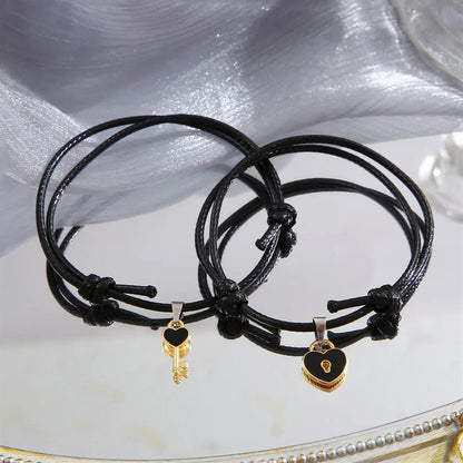 BowLift | Minimal Lock & Key Couples Bracelets