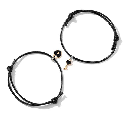 BowLift | Minimal Lock & Key Couples Bracelets