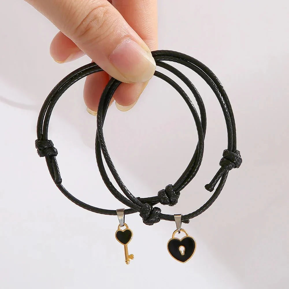 BowLift | Minimal Lock & Key Couples Bracelets
