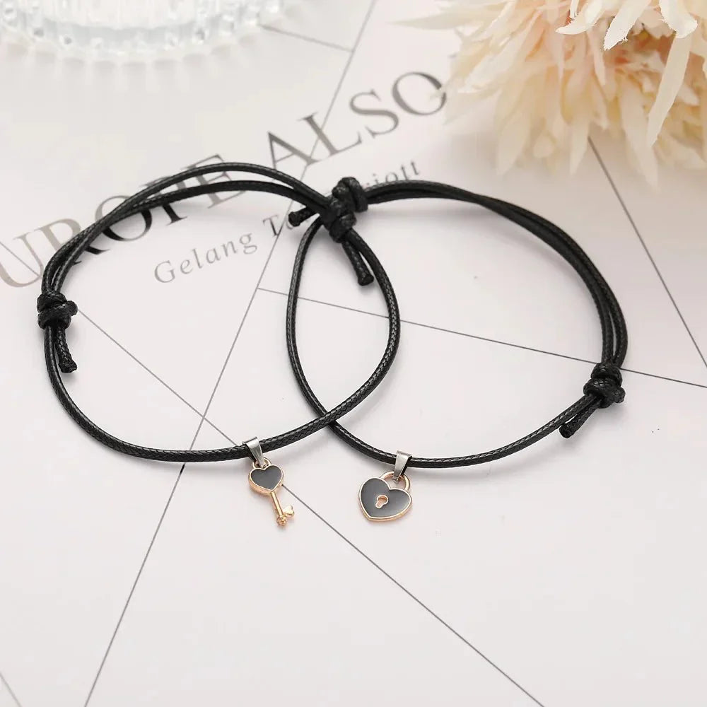BowLift | Minimal Lock & Key Couples Bracelets