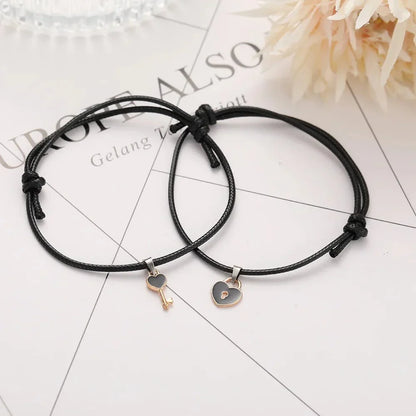 BowLift | Minimal Lock & Key Couples Bracelets