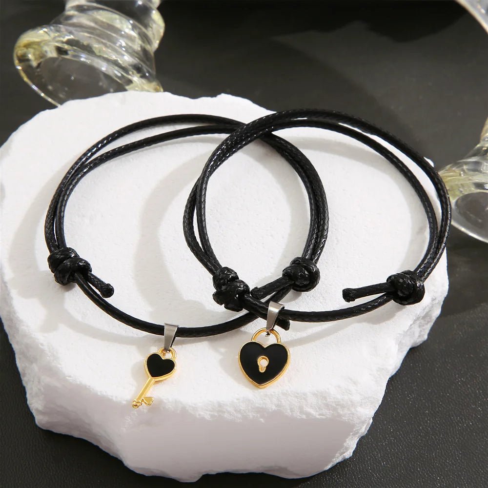 BowLift | Minimal Lock & Key Couples Bracelets