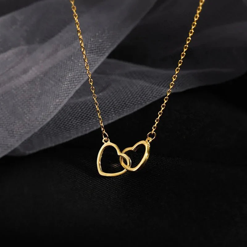 Skanto | Minimal Love Lock Heart Necklace