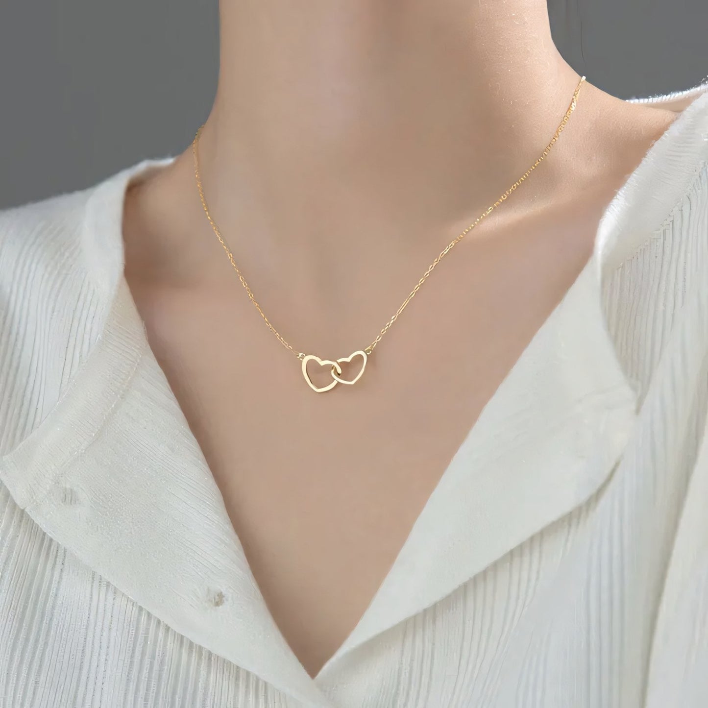 Skanto | Minimal Love Lock Heart Necklace