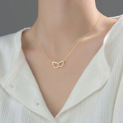Skanto | Minimal Love Lock Heart Necklace
