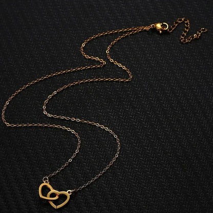 Skanto | Minimal Love Lock Heart Necklace