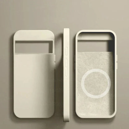 Luxury MagSafe Magnetic Case for Google Pixel 8 7 6 Silicone Wireless Charging Shockproof Case