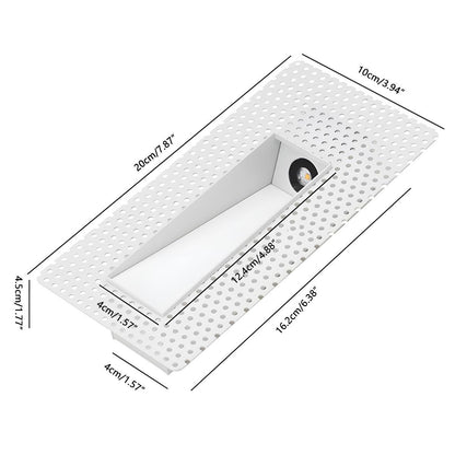 LED Recessed Wall Light with Motion Sensor
