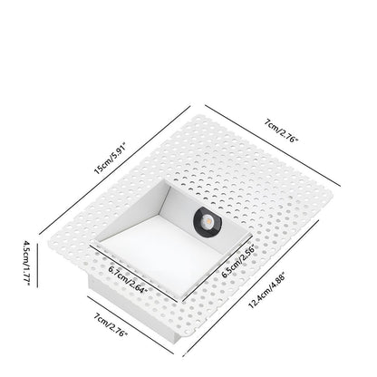 LED Recessed Wall Light with Motion Sensor