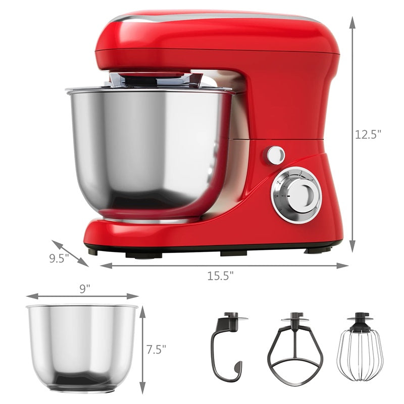BowLift | Powerful 6-Speed Stand Mixer with 5.3Qt Stainless Steel Bowl and Versatile Attachments