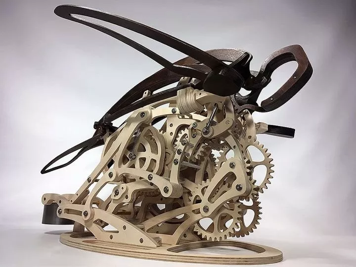 Skanto | 3D Wooden Mechanical Hummingbird and Wooden Mechanical Turtle