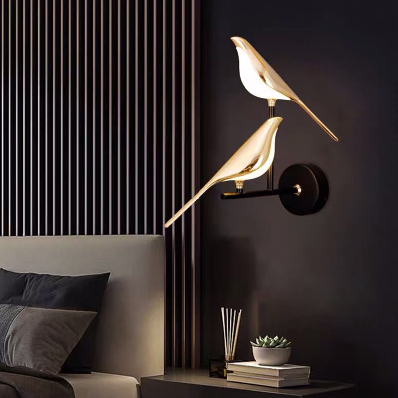 BowLift | Modern Bird Wall Lamp - AviaryGlow