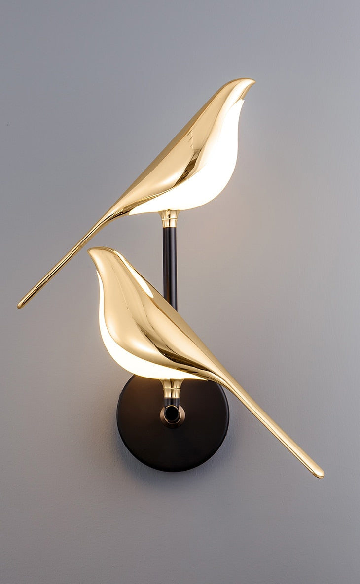 BowLift | Modern Bird Wall Lamp - AviaryGlow