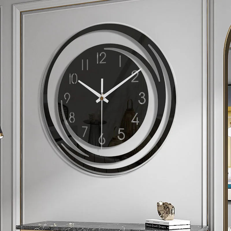 Skanto | Modern Black Acrylic Wall Clock - ScandiTime
