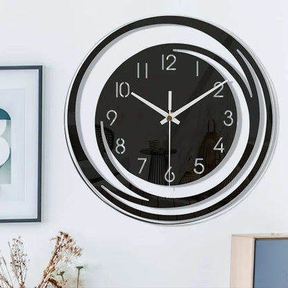 Skanto | Modern Black Acrylic Wall Clock - ScandiTime