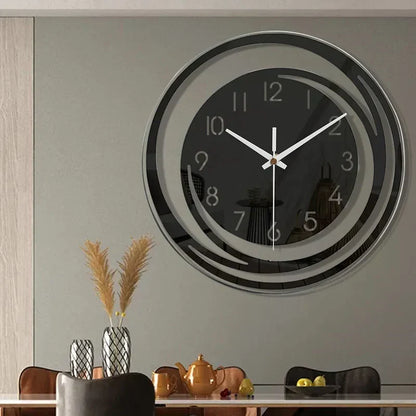 Skanto | Modern Black Acrylic Wall Clock - ScandiTime