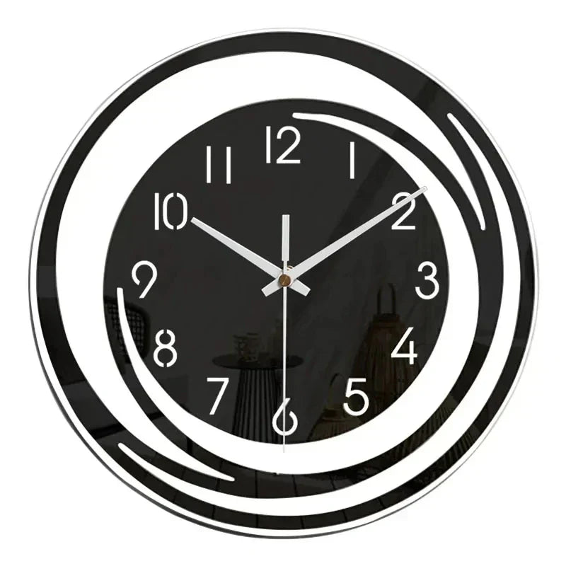 Skanto | Modern Black Acrylic Wall Clock - ScandiTime