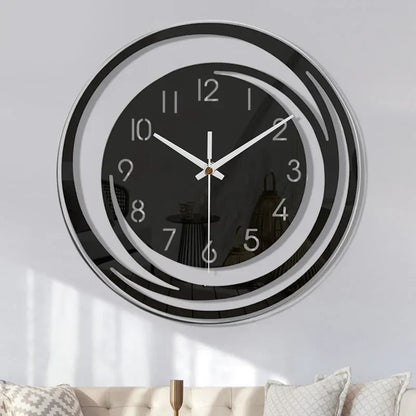 Skanto | Modern Black Acrylic Wall Clock - ScandiTime