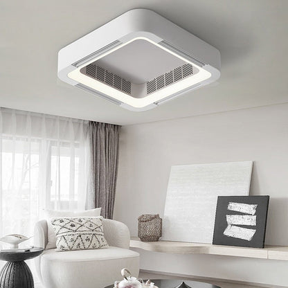 BowLift | Modern Blade-less Ceiling Fan with LED Lighting and Chandelier