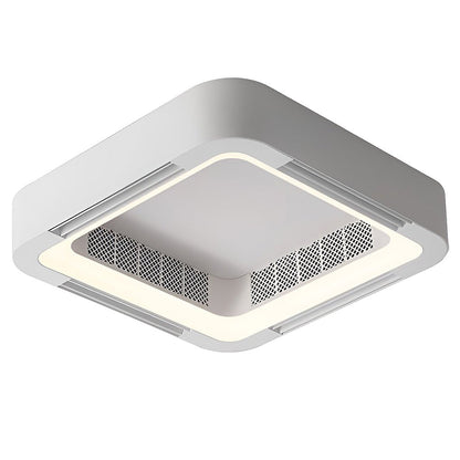 Skanto | Modern bladeless ceiling fan with LED lighting and chandelier