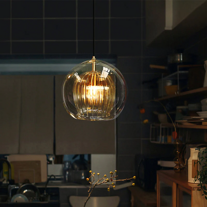Skanto | Modern Spherical LED Pendant Lamp - Aurora Sphere