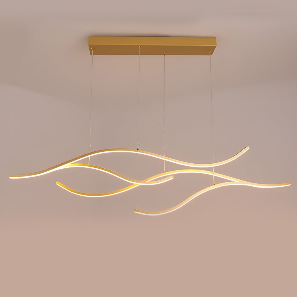 Skanto | Designer LED Ceiling Lamp with Wavy Curved Shape