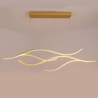 Skanto | Designer LED Ceiling Lamp with Wavy Curved Shape