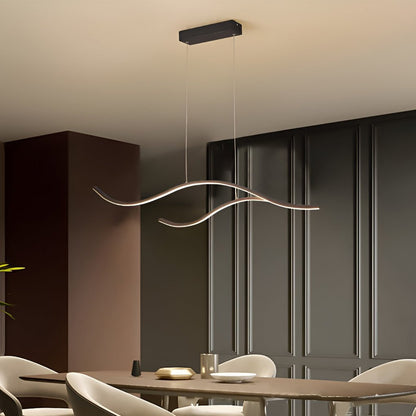 Skanto | Designer LED Ceiling Lamp with Wavy Curved Shape